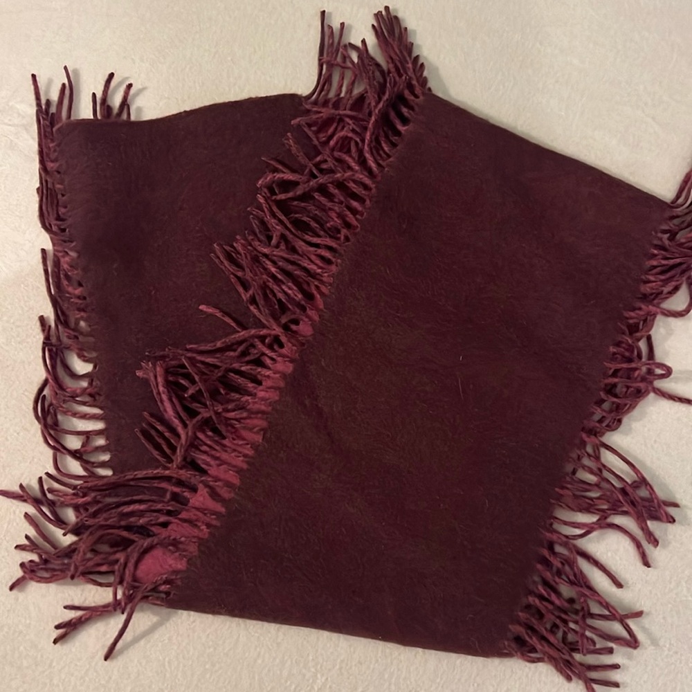 J. Jill Wool & Cashmere Purple Scarf